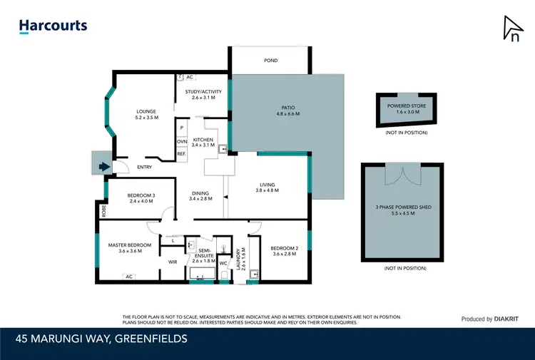 Floorplan of Homely house listing, 45 Marungi Way, Greenfields WA 6210