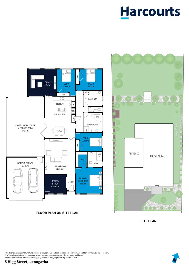 Floorplan of Homely house listing, 5 Higg Street, Leongatha VIC 3953