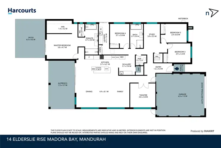 Floorplan of Homely house listing, 14 Elderslie Rise, Madora Bay WA 6210