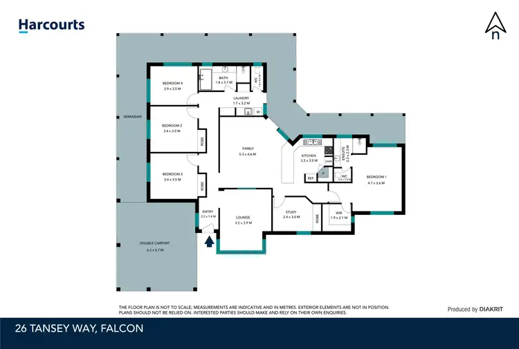 Floorplan of Homely house listing, 26 Tansey Way, Falcon WA 6210