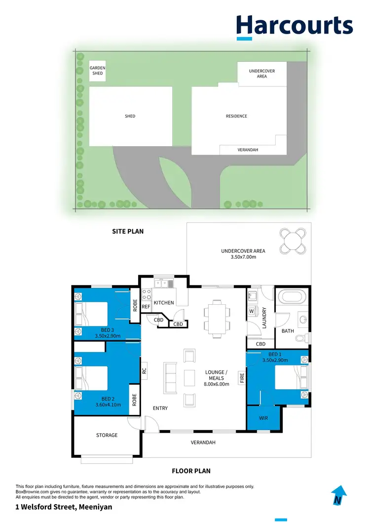 Floorplan of Homely house listing, 1 Welsford Street, Meeniyan VIC 3956
