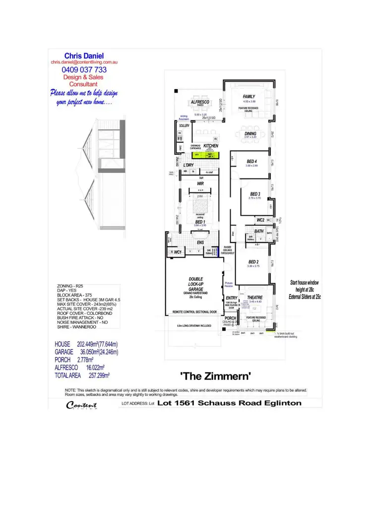 Floorplan of Homely house listing, 10 Schauss Road, Eglinton WA 6034