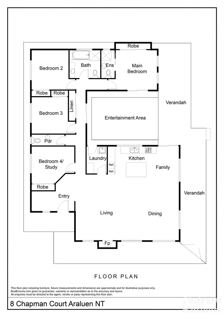 Floorplan of Homely house listing, 8 Chapman Court, Araluen NT 870
