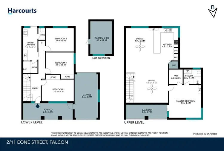 Floorplan of Homely house listing, 2/11 Eone Street, Falcon WA 6210