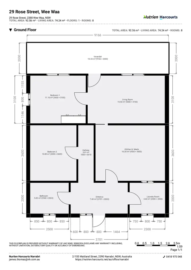 Floorplan of Homely house listing, 29 Rose Street, Wee Waa NSW 2388