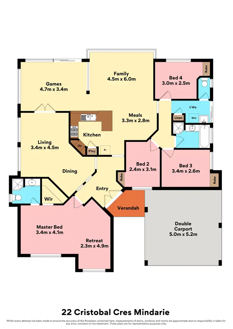 Floorplan of Homely house listing, 22 Cristobal Crescent, Mindarie WA 6030
