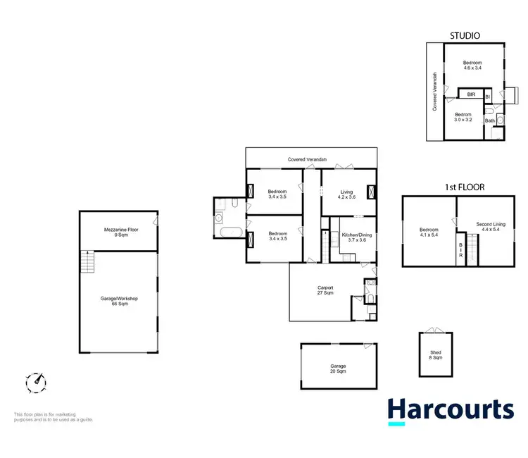 Floorplan of Homely house listing, 27 & 29 Fourth Avenue, Dodges Ferry TAS 7173
