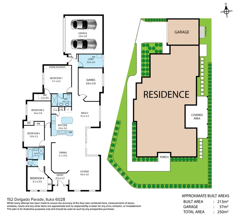 Floorplan of Homely house listing, 152 Delgado Parade, Iluka WA 6028