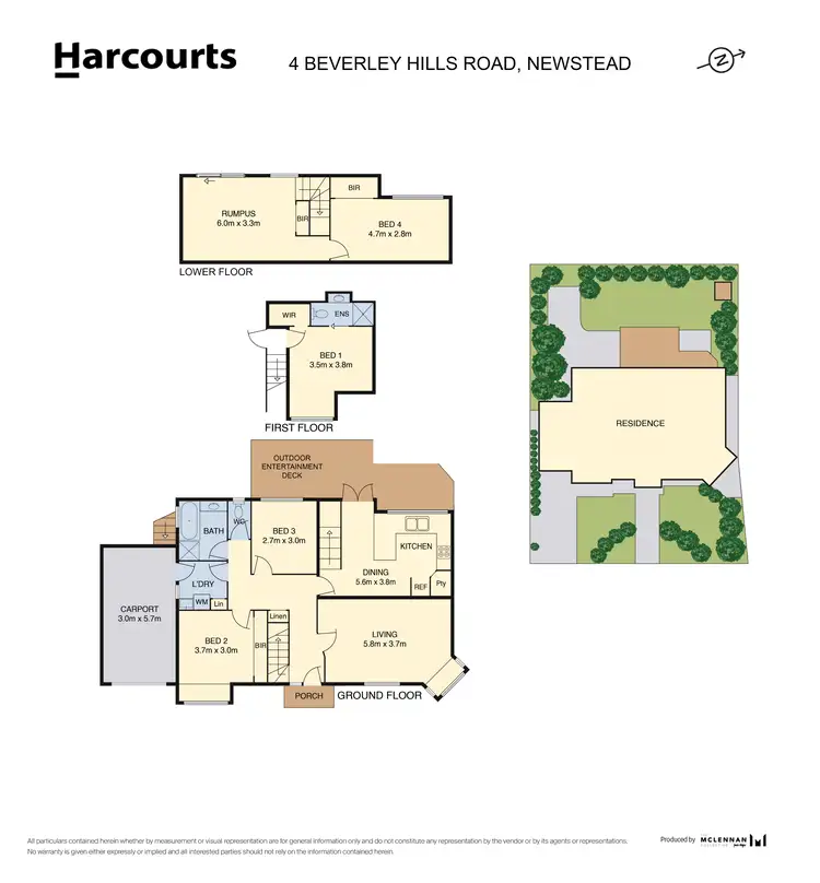 Floorplan of Homely house listing, 4 Beverley Hills Road, Newstead TAS 7250