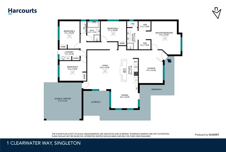 Floorplan of Homely house listing, 1 Clearwater Way, Singleton WA 6175