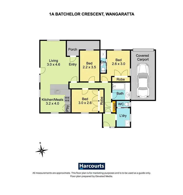 Floorplan of Homely house listing, 1A Batchelor Crescent, Wangaratta VIC 3677