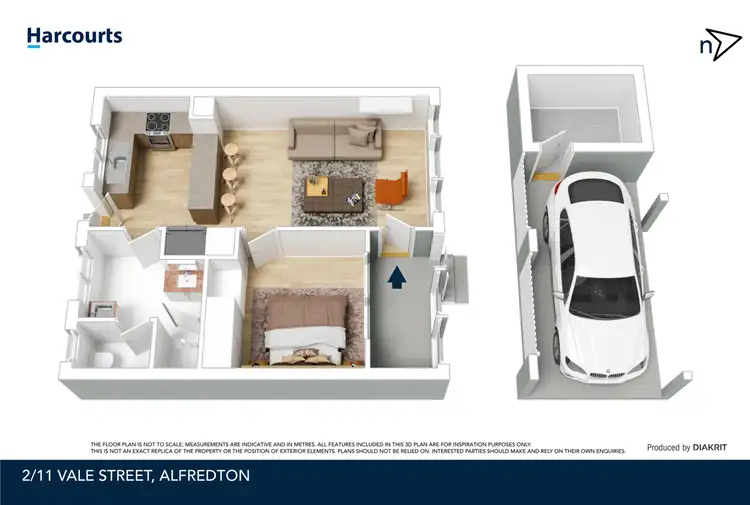 Floorplan of Homely unit listing, 2/11 Vale Street, Alfredton VIC 3350