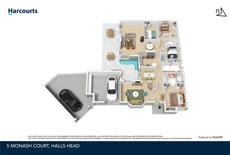 Floorplan of Homely house listing, 5 Monash Court, Halls Head WA 6210
