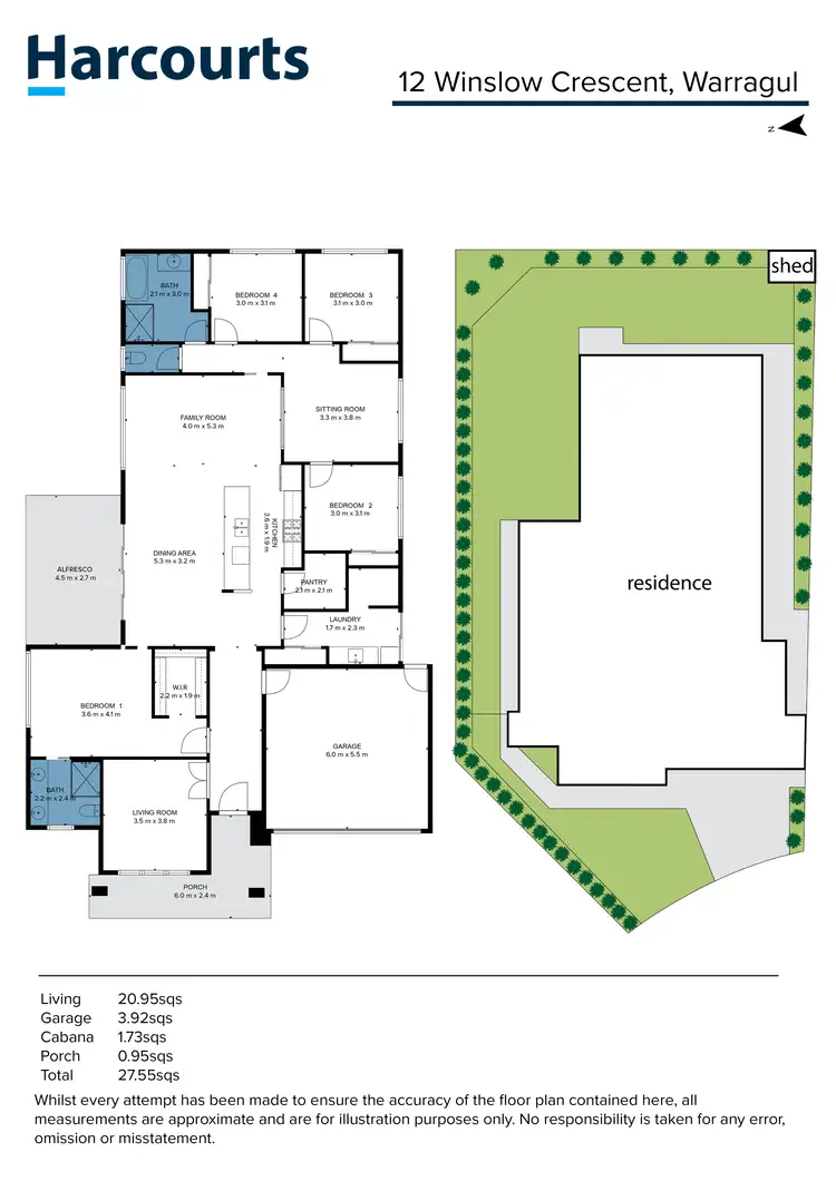 Floorplan of Homely house listing, 12 Winslow Crescent, Warragul VIC 3820