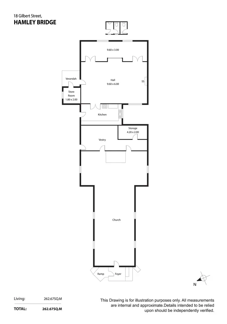 Floorplan of Homely other listing, 18 Gilbert Street, Hamley Bridge SA 5401