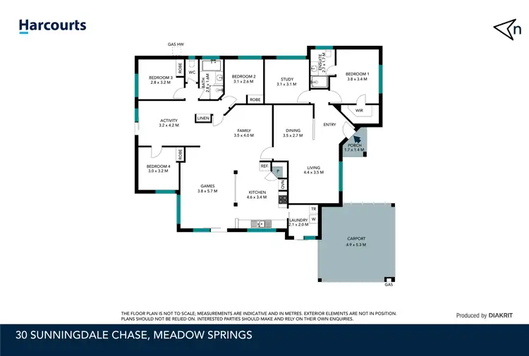 Floorplan of Homely house listing, 30 Sunningdale Chase, Meadow Springs WA 6210