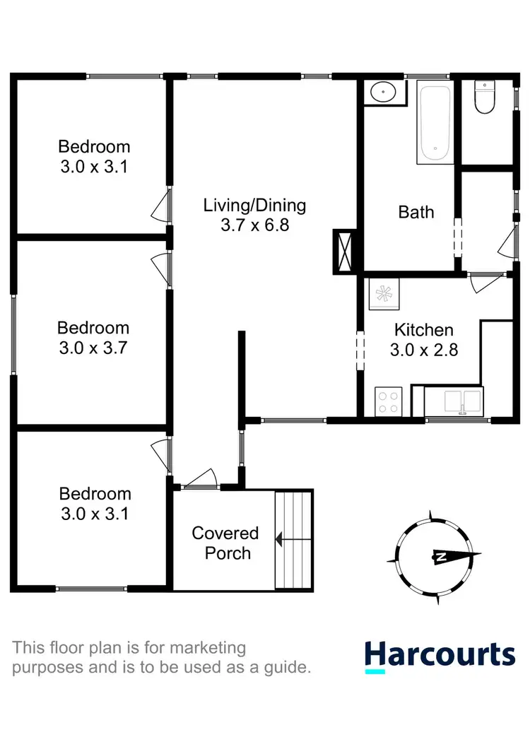 Floorplan of Homely house listing, 18 Raynors Road, Midway Point TAS 7171