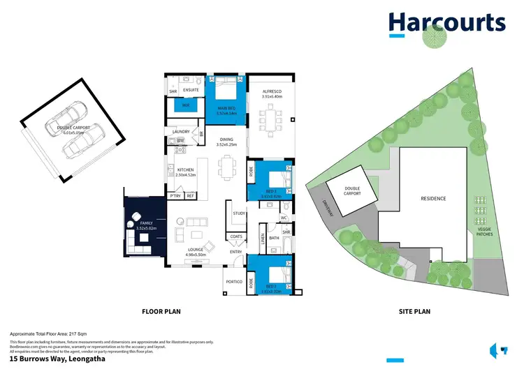 Floorplan of Homely house listing, 15 Burrows Way, Leongatha VIC 3953