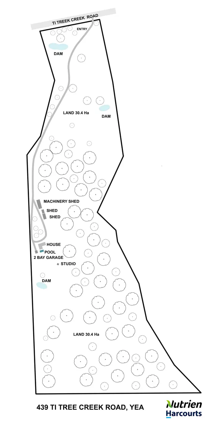 Floorplan of Homely rural property listing, 439 Ti Tree Creek Road, Yea VIC 3717