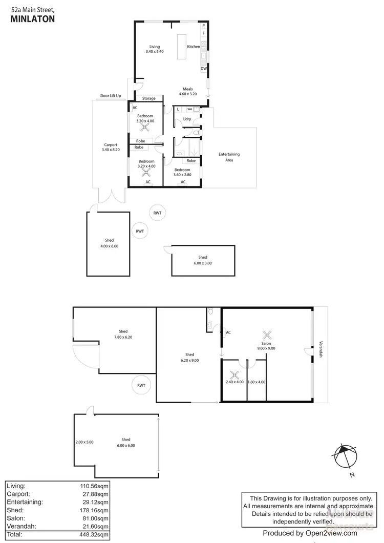 Floorplan of Homely house listing, 8 South Terrace, Minlaton SA 5575