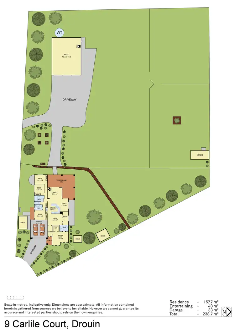 Floorplan of Homely house listing, 9 Carlile Court, Drouin VIC 3818