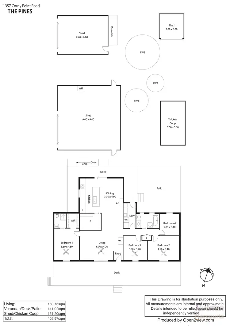 Floorplan of Homely house listing, 1357 Corny Point Road, The Pines SA 5577