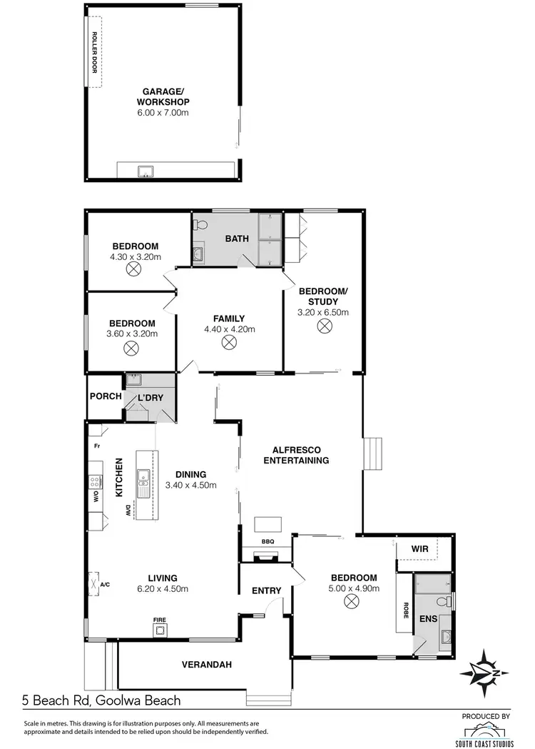 Floorplan of Homely house listing, 5 Beach Road, Goolwa Beach SA 5214