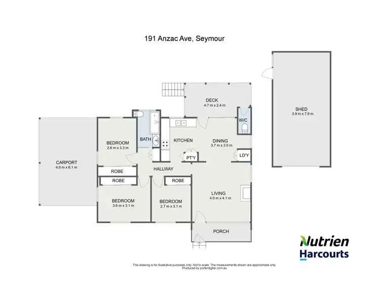 Floorplan of Homely house listing, 191 Anzac Avenue, Seymour VIC 3660