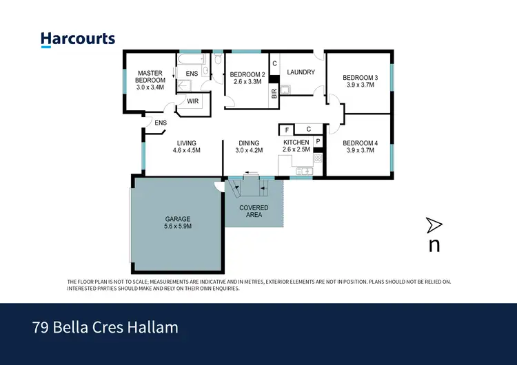 Floorplan of Homely house listing, 79 Bella Crescent, Hallam VIC 3803