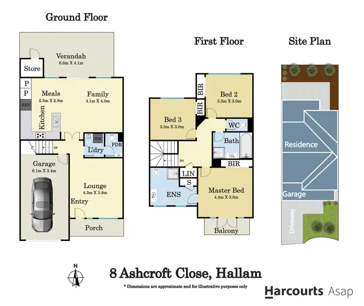 Floorplan of Homely house listing, 8 Ashcroft Close, Hallam VIC 3803