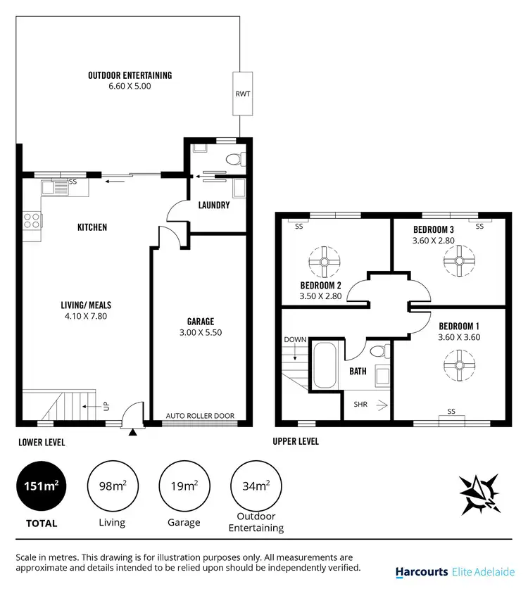 Floorplan of Homely townhouse listing, 12/9 Bald Street, Smithfield Plains SA 5114