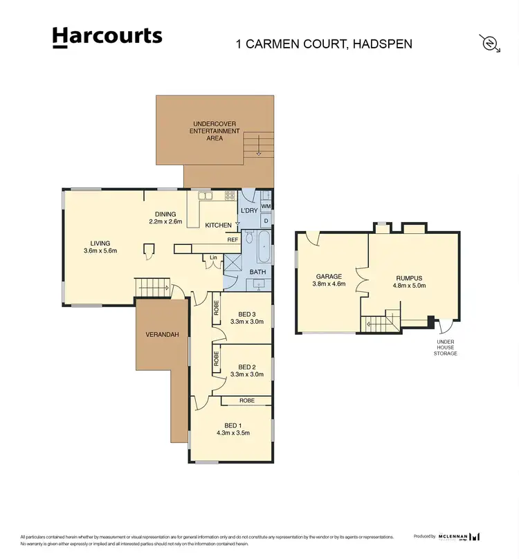 Floorplan of Homely house listing, 1 Carmen Court, Hadspen TAS 7290
