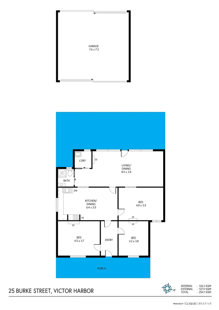 Floorplan of Homely house listing, 25 Burke Street, Victor Harbor SA 5211