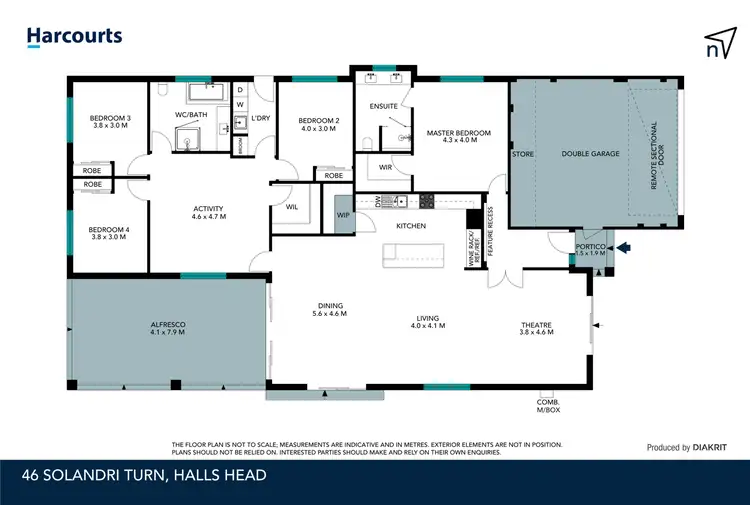 Floorplan of Homely house listing, 46 Solandri Turn, Halls Head WA 6210