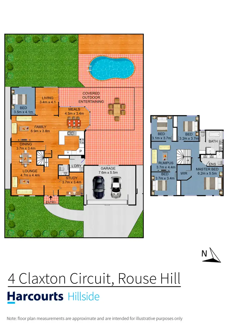 Floorplan of Homely house listing, 4 Claxton Circuit, Rouse Hill NSW 2155
