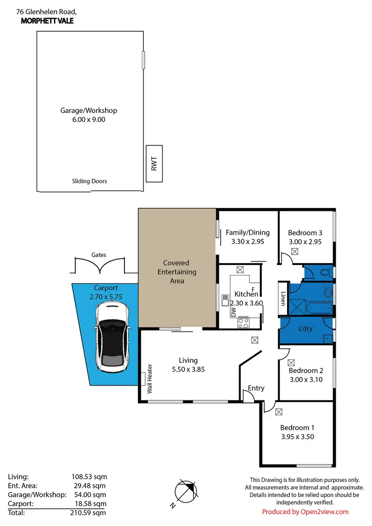 Floorplan of Homely house listing, 76 Glenhelen Road, Morphett Vale SA 5162