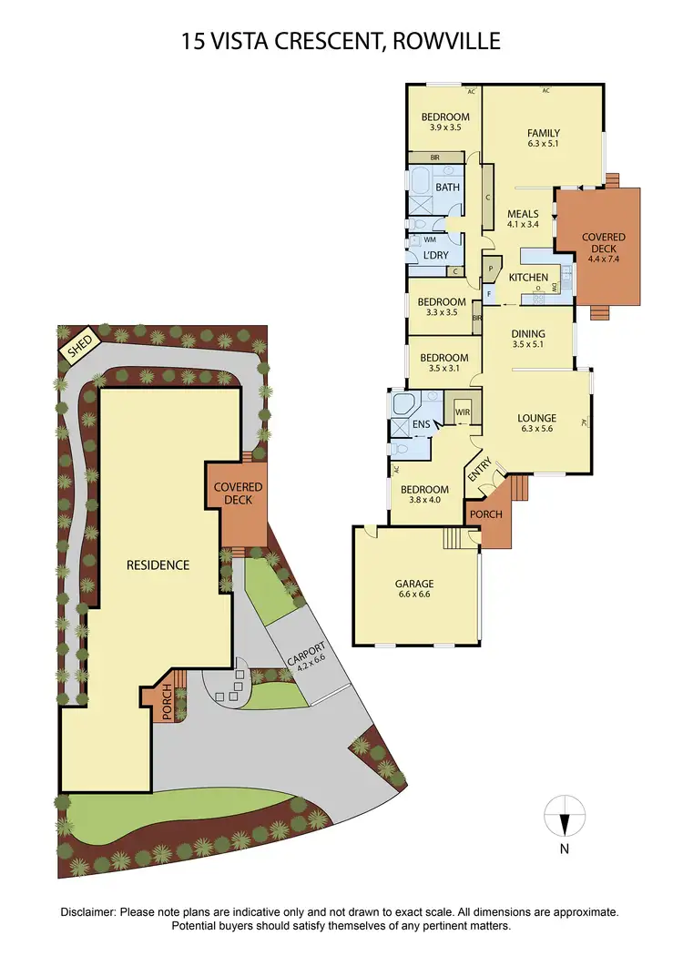 Floorplan of Homely house listing, 15 Vista Crescent, Rowville VIC 3178
