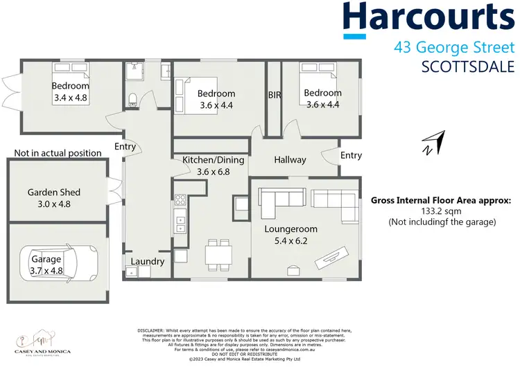 Floorplan of Homely house listing, 43 George Street, Scottsdale TAS 7260