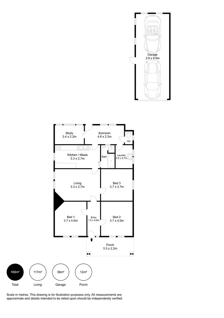 Floorplan of Homely house listing, 20 Holbrooks Road, Flinders Park SA 5025
