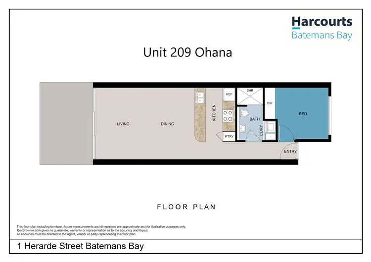 Floorplan of Homely apartment listing, 209/1A Herarde, Batemans Bay NSW 2536