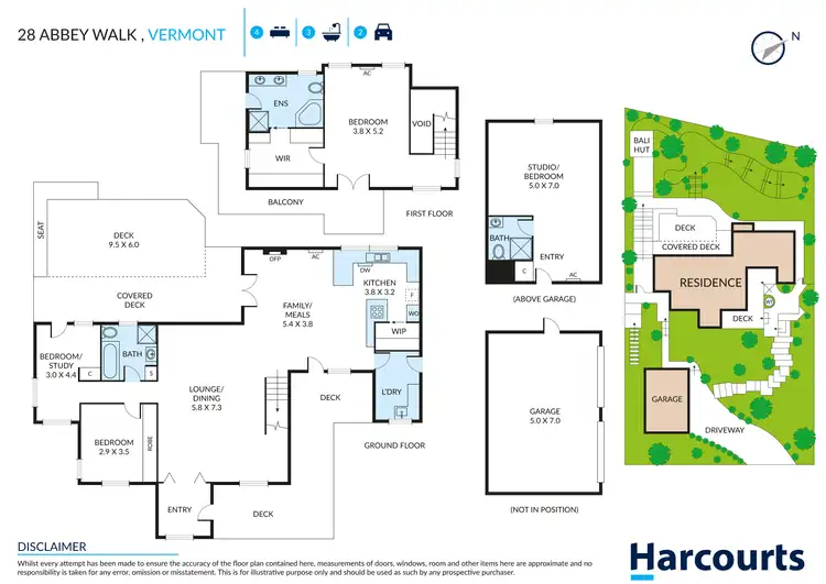 Floorplan of Homely house listing, 28 Abbey Walk, Vermont VIC 3133