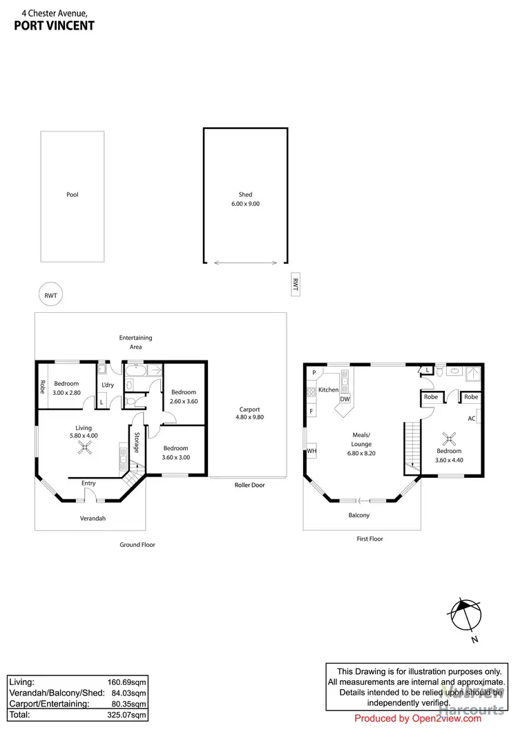 Floorplan of Homely house listing, 4 Chester Avenue, Port Vincent SA 5581