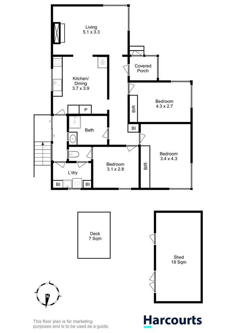 Floorplan of Homely house listing, 69 Renfrew Circle, Goodwood TAS 7010