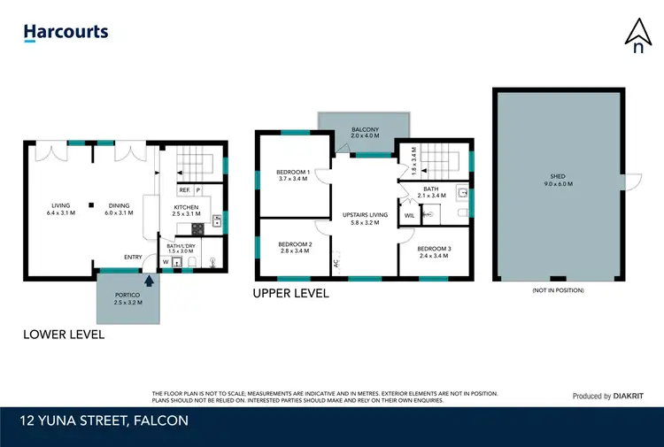 Floorplan of Homely house listing, 12 Yuna Street, Falcon WA 6210
