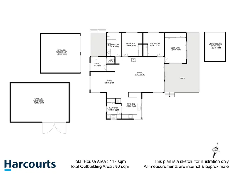 Floorplan of Homely house listing, 8432 Channel Highway, Cradoc TAS 7109