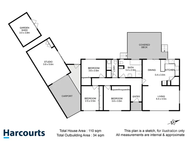 Floorplan of Homely house listing, 2 Weemala Court, Mount Nelson TAS 7007