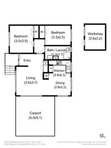 Floorplan of Homely unit listing, 2/11 Mirramar Park, Blackmans Bay TAS