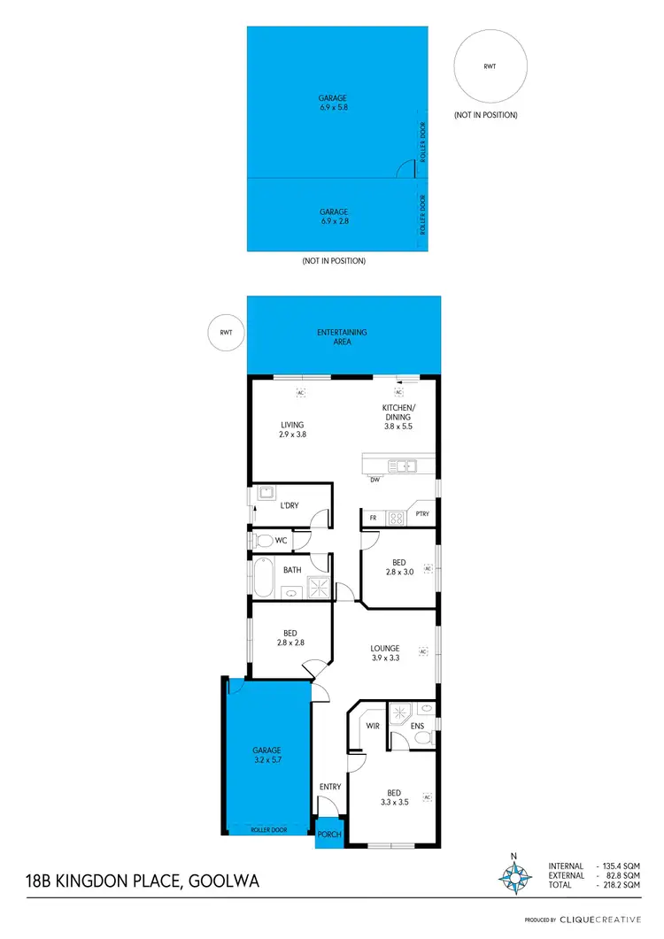 Floorplan of Homely house listing, 18B Kingdon Place, Goolwa SA 5214