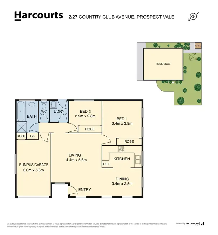 Floorplan of Homely unit listing, 2/27 Country Club Avenue, Prospect Vale TAS 7250