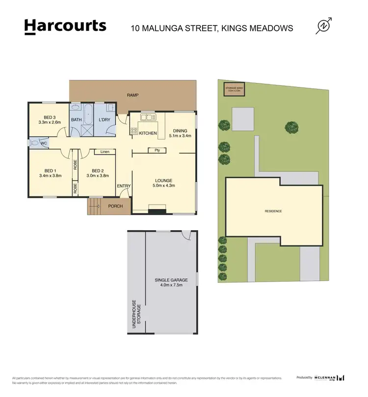 Floorplan of Homely house listing, 10 Malunga Street, Kings Meadows TAS 7249